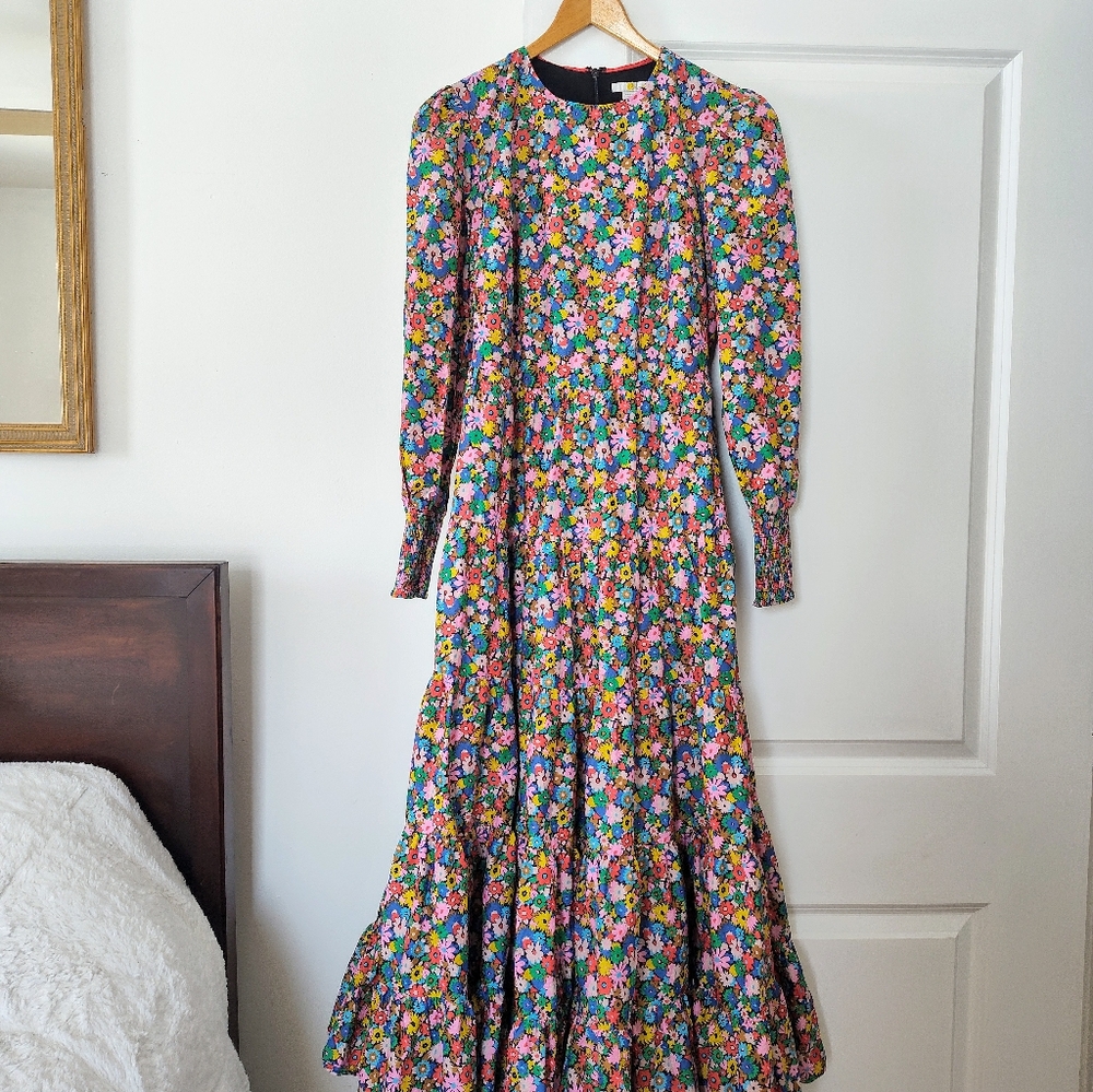 🌿 Boden Floral Long Sleeves Maxi Dress